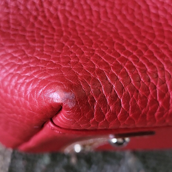 *Host Pick 4/20/25* Dooney & Bourke Kendall Leather Bucket/Crossbody Bag - Red - Picture 6 of 9